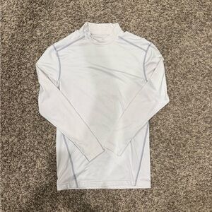 Under Armour White Sz Large Long Sleeve Tee
